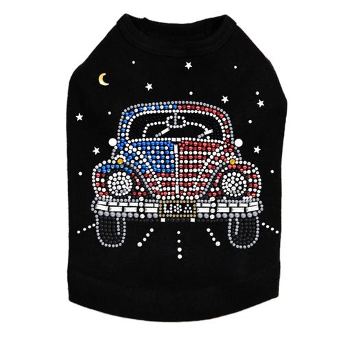 Volkswagon Red, White, & Blue Rhinestone Tank- Many Colors