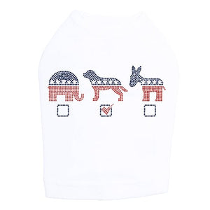 Vote Dog, Elephant, Donkey Dog Tank - Many Colors - Posh Puppy Boutique