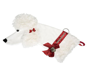 White Poodle Decorative Dog Christmas Stocking - Posh Puppy Boutique