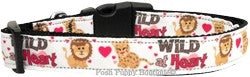 Wild at Heart Nylon Ribbon Dog Collar - Posh Puppy Boutique