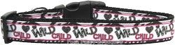 Wild Child Nylon Ribbon Dog Collar - Posh Puppy Boutique