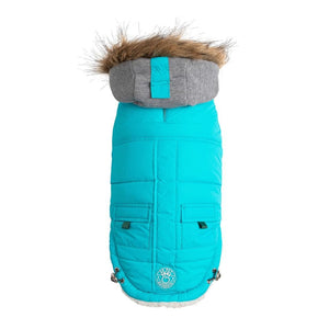 Winter Sailor Parka in Aqua - Posh Puppy Boutique