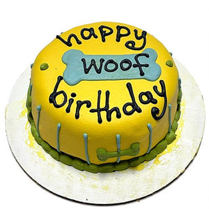 Woof Dog Cake (Personalized) - Posh Puppy Boutique