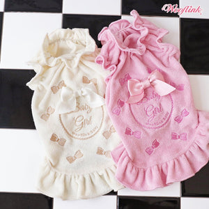 Wooflink Baby Girl Mini Dress - Cream - Posh Puppy Boutique