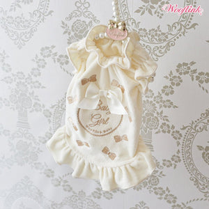 Wooflink Baby Girl Mini Dress - Cream - Posh Puppy Boutique