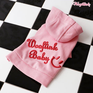 Wooflink Baby Hoodie - Pink - Posh Puppy Boutique