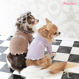 Wooflink Baby Knit Blouse - Chocolate - Posh Puppy Boutique