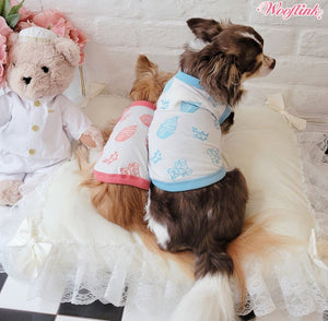 Wooflink BB Loves Cupcake Top - Baby Blue - Posh Puppy Boutique