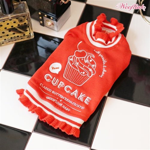 Wooflink Cupcake Sweatshirt Red