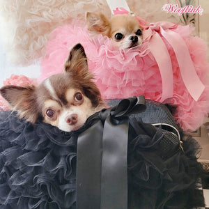 Wooflink Daydream Bag Tulle 2 in Black - Posh Puppy Boutique