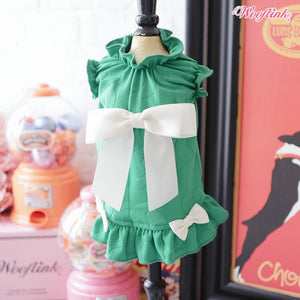 Wooflink Feeling Fab Dress in Green - Posh Puppy Boutique