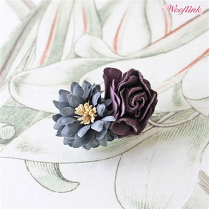 Wooflink Flower Princess Hairclip - Blue - Posh Puppy Boutique