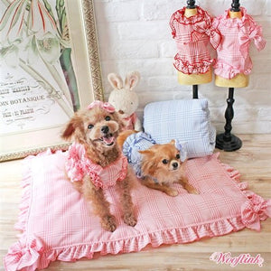 Wooflink Gingham Blouse - Pink - Posh Puppy Boutique