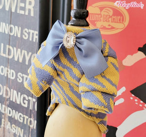 Wooflink Go Wild Sweater in Mustard - Posh Puppy Boutique