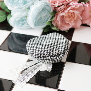 Wooflink Houndstooth Beret - Black - Posh Puppy Boutique