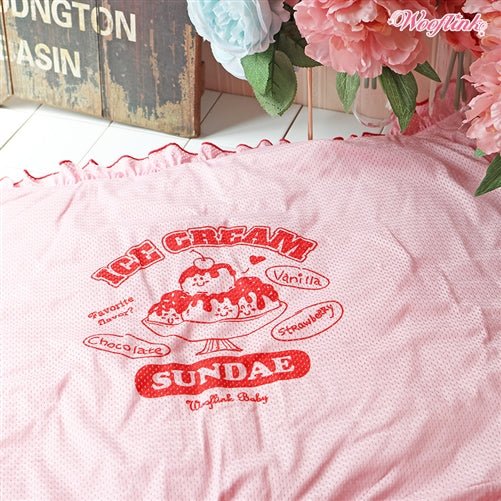 Wooflink Ice Cream Sundae Blanket in Pink