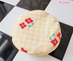 Wooflink Life is Better with Flowers Beret - Yellow - Posh Puppy Boutique