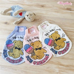 Wooflink Life Is Better With Ice Cream Top - Blue - Posh Puppy Boutique