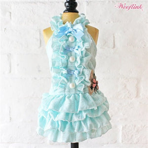 Wooflink Like A Butterfly Dress in Blue - Posh Puppy Boutique