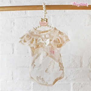 Wooflink Oh Honey Top - Cream - Posh Puppy Boutique