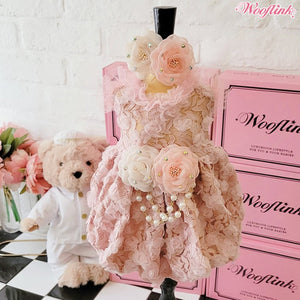 Wooflink Party Season Dress - Pink - Posh Puppy Boutique