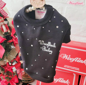 Wooflink Shine Bright Like a Diamond Sweatshirt in Black - Posh Puppy Boutique