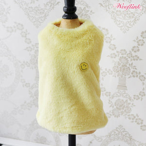 Wooflink Smile Fur Coat - Yellow - Posh Puppy Boutique