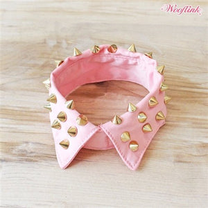 Wooflink Stud Neck Collar in Pink - Posh Puppy Boutique