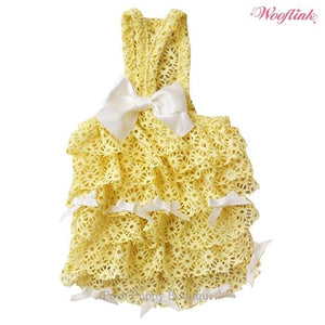 Wooflink SUGARLICIOUS Dress - Yellow - Posh Puppy Boutique