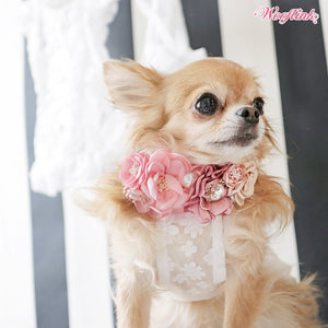 Wooflink Summer Flowers Sleeveless Top in White - Posh Puppy Boutique