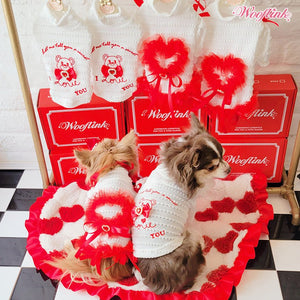 Wooflink Valentines Day Knitted Top - Posh Puppy Boutique