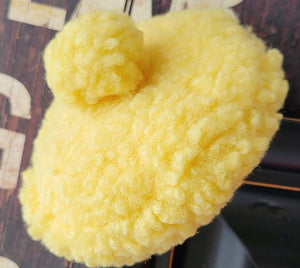 Wooflink Vivid Winter Beret in Yellow - Posh Puppy Boutique