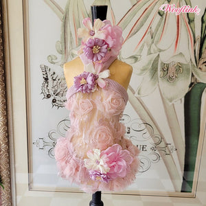 Wooflink Where Flowers Bloom Dress in Pink - Posh Puppy Boutique