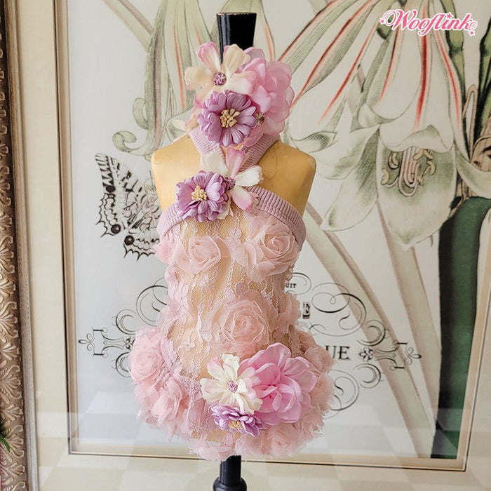 Wooflink Where Flowers Bloom Dress in Pink