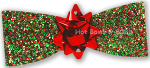 Wrapped Up Hair Bow in Red - Posh Puppy Boutique