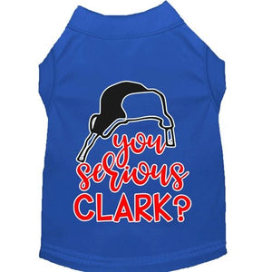 You Serious Clark? Screen Print Dog Shirt in Many Colors - Posh Puppy Boutique