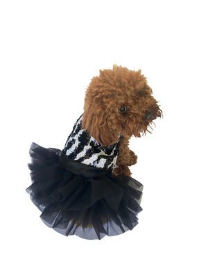 Zebra Sequins Tutu - Posh Puppy Boutique