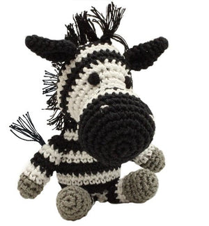 Zsa Zsa the Zebra Knit Toy - Posh Puppy Boutique