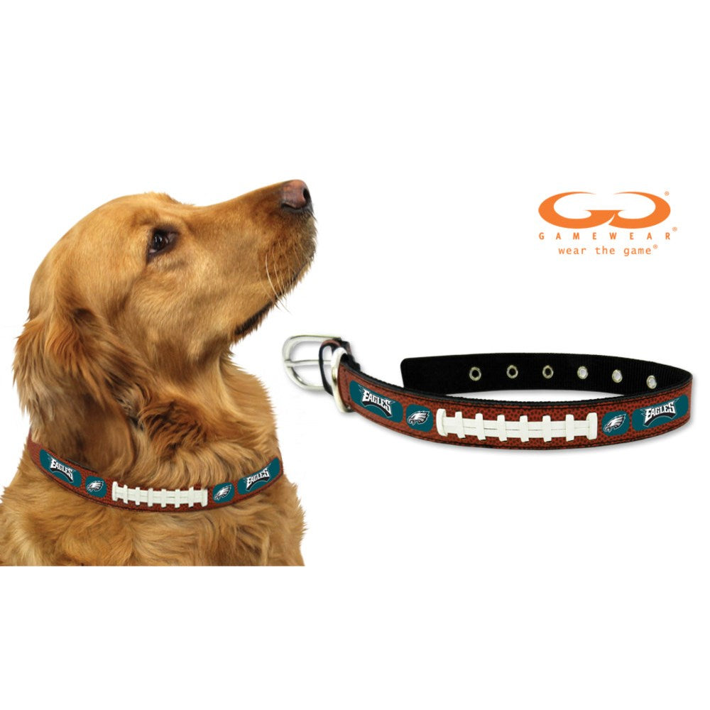 Philadelphia Eagles Classic Leather Football Collar - Toy