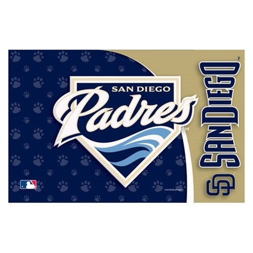 San Diego Padres 12 Team Color Flag Sign 