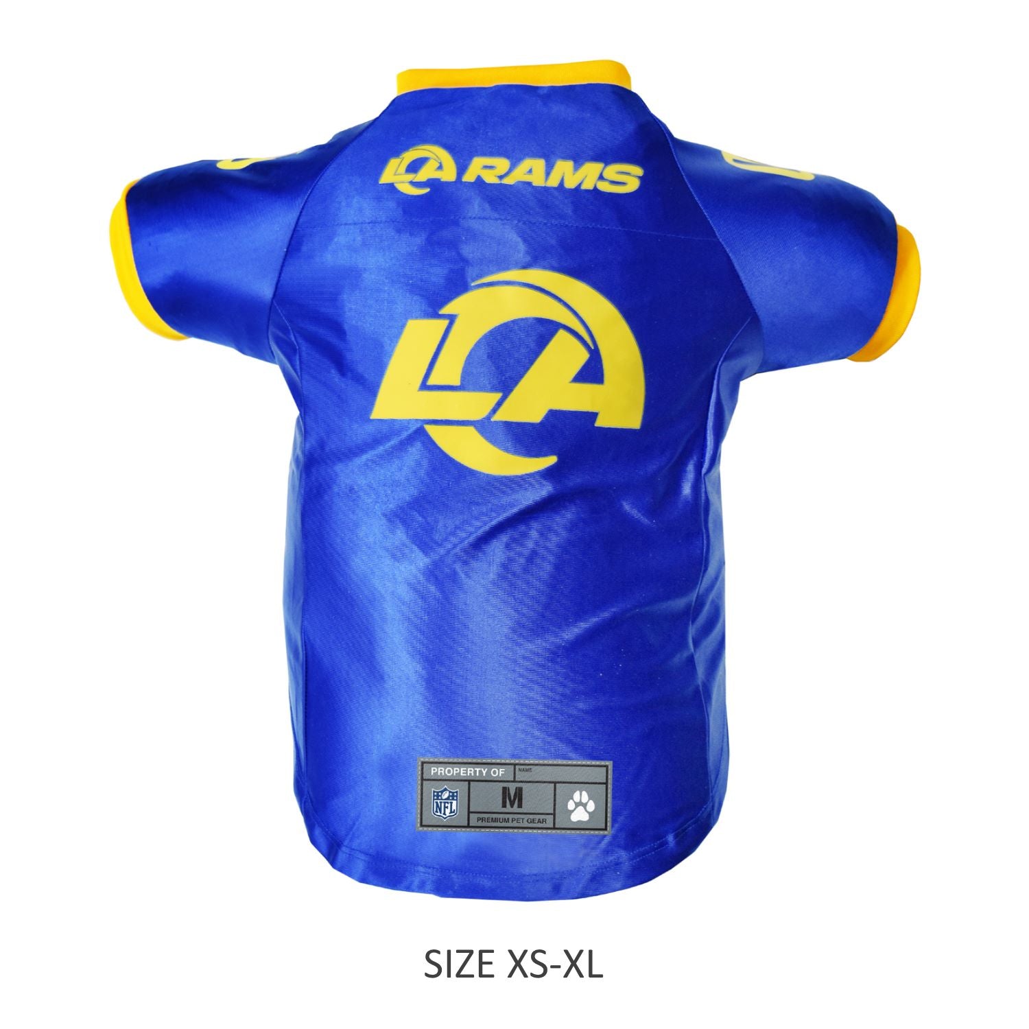 Rams Head Royal Blue & Yellow T-Shirt / Los Angeles LA RAMS Sz S