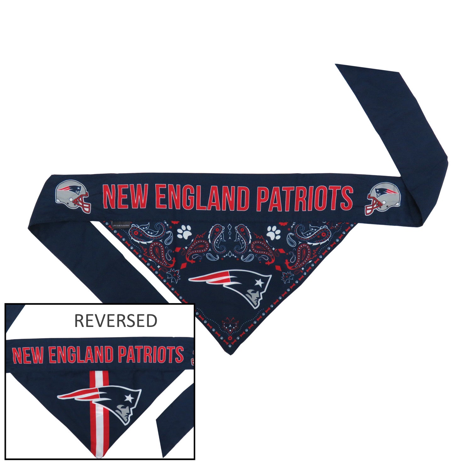 New England Patriots Dog Bandana- Offically Licensed NFL Pet Clothes at