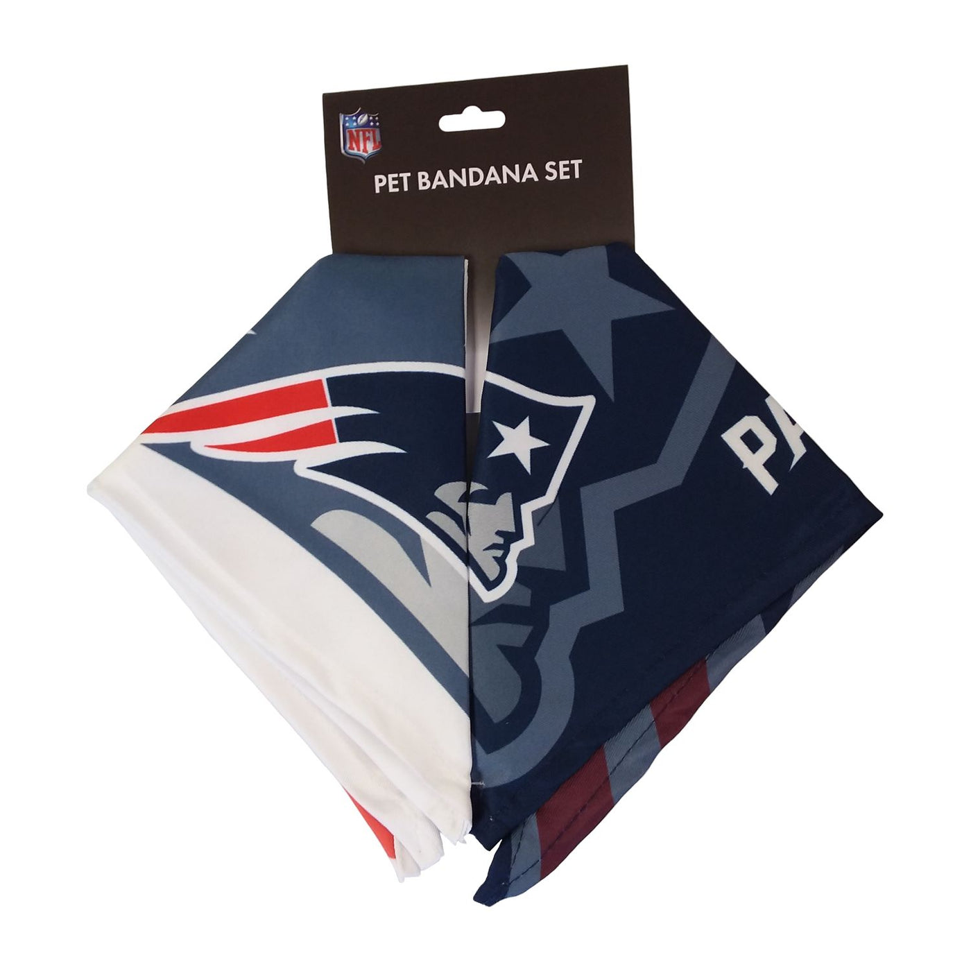 Pets First New England Patriots Large Blue Bandana at