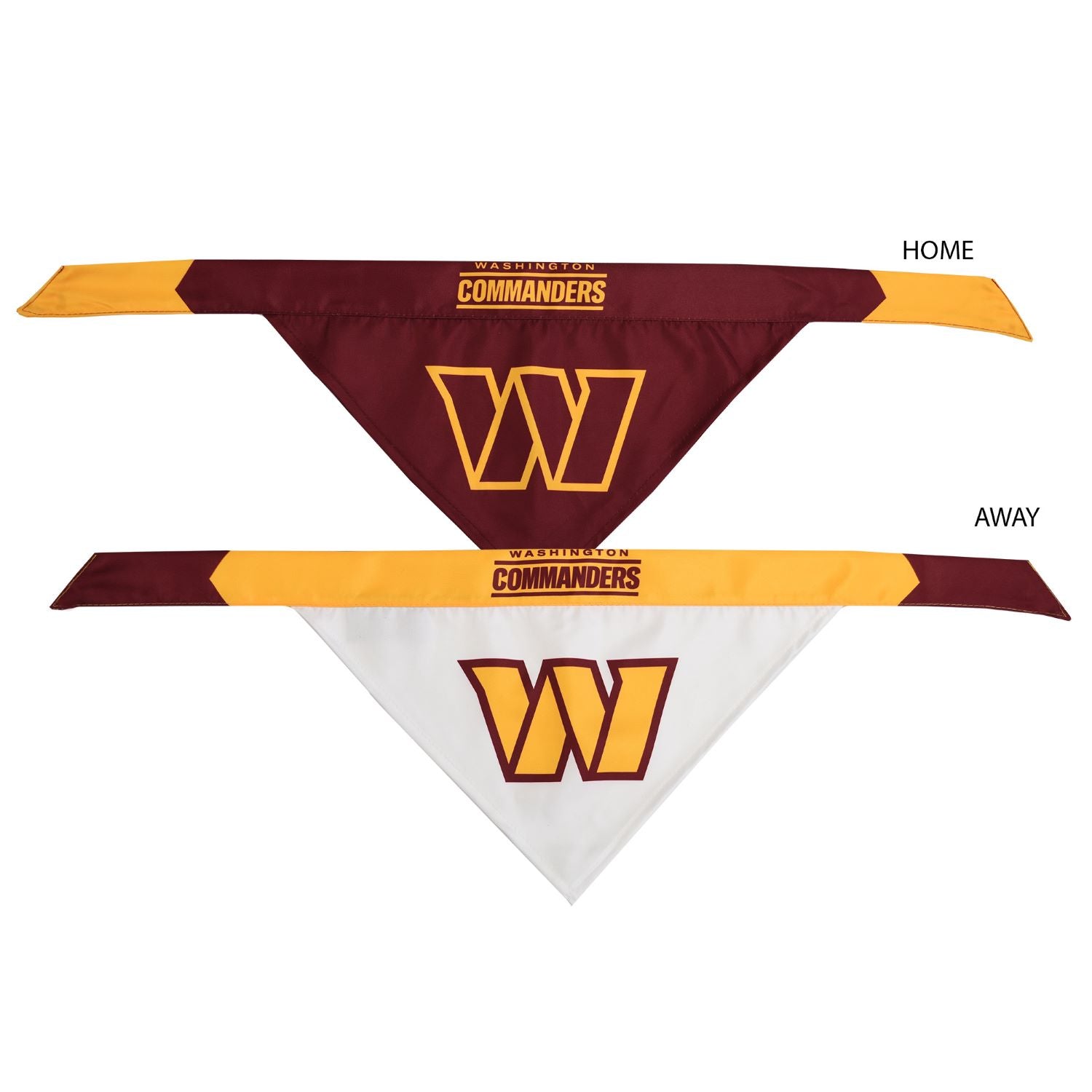 Washington Commanders Home Away Pet Bandana Set Posh Puppy