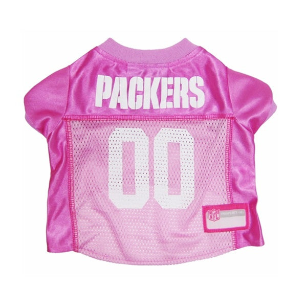 Pink hotsell packers jersey