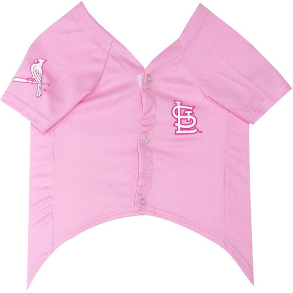 Pets First MLB St. Louis Cardinals Baseball Pink Jersey - Licensed