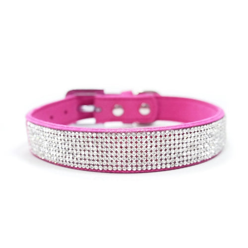 VIP Bling Collar, Pink / Medium