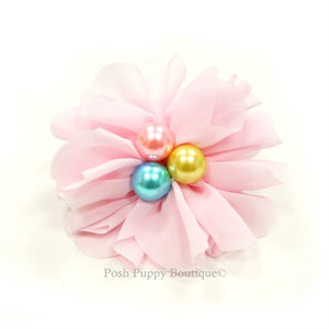 Flower Collar Slider- Flower 8 Pink - Posh Puppy Boutique