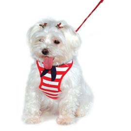 EasyGo Sailor Step In Harness & Leash - Red - Posh Puppy Boutique