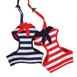 EasyGo Sailor Step In Harness & Leash - Red - Posh Puppy Boutique